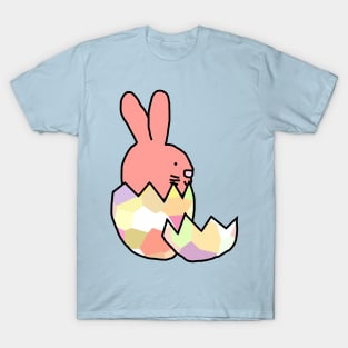 Cute Rose Bunny Rabbit Hatching from Egg T-Shirt